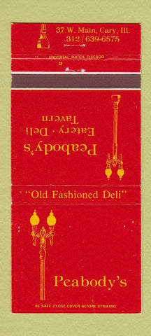 Matchbook Cover - Peabody's Cary IL restaurant 30 Strike