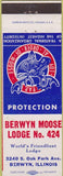 Matchbook Cover - Matchbook Cover Moose Lodge Berwyn IL