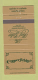 Matchbook Cover - Copperfields Restaurant  Atlanta GA 30 Strike