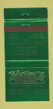 Matchbook Cover - Woolley's Restaurant Bloomington St Paul MN 30 Strike