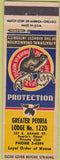 Matchbook Cover - Matchbook Cover Moose Lodge Peoria IL