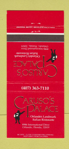 Matchbook Cover - Caruso's Place Orlando FL 30 Strike