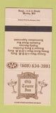 Matchbook Cover - Old Towne Inn Westby WI CREASES 30 Strike