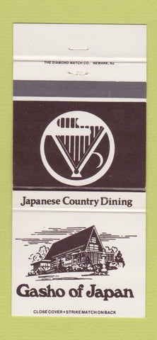 Matchbook Cover - Gasho of Japan Denver Colorado Hawthorne NY 30 Strike