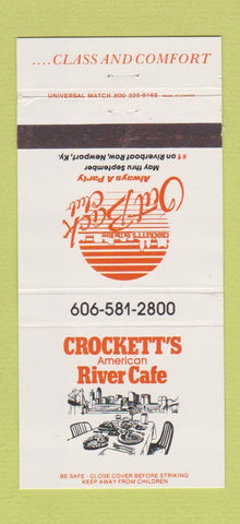 Matchbook Cover - Crockett's American River Cafe Newport KY 30 Strike