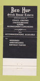 Matchbook Cover - Ben Hur Steak Burlington ON 30 Strike