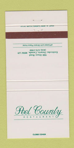 Matchbook Cover - Peel County Restaurant Etobicoke ON 30 Strike