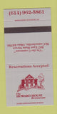 Matchbook Cover - Howard House Restaurant McConnelsville OH WEAR 30 Strike