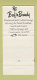 Matchbook Cover - Beef n Brandy Countryside IL 30 Strike