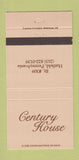 Matchbook Cover - Century House Hatfield PA 30 Strike