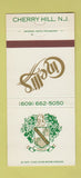 Matchbook Cover - Cinelli's Cherry Hill NJ 30 Strike