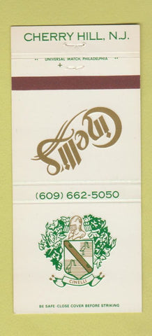 Matchbook Cover - Cinelli's Cherry Hill NJ 30 Strike