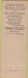 Matchbook Cover - Matchbook Cover Moose Lodge Aurora IL