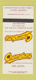 Matchbook Cover - Champions Sports Bar Atlanta GA 30 Strike