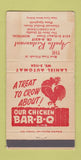 Matchbook Cover - Apollo Restaurant Montreal QC chicken WORN 30 Strike