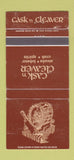 Matchbook Cover - Cask n Cleaver  WEAR 30 Strike