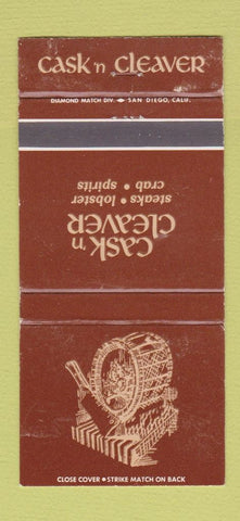 Matchbook Cover - Cask n Cleaver  WEAR 30 Strike