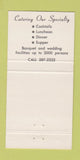 Matchbook Cover - The Pines Manor Restaurant Edison NJ 30 Strike