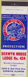 Matchbook Cover - Matchbook Cover Moose Lodge Berwyn IL