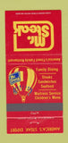 Matchbook Cover - Mr Steak Traverse City MI 30 Strike