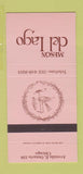 Matchbook Cover - Meson Del Lago Chicago IL 30 Strike