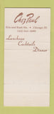 Matchbook Cover - Meson Del Lago Chicago IL 30 Strike