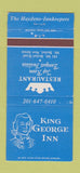 Matchbook Cover - King George Inn Mount Bethel NJ 30 Strike