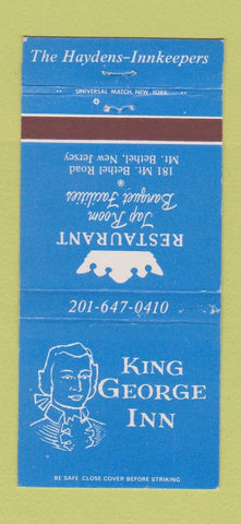 Matchbook Cover - King George Inn Mount Bethel NJ 30 Strike