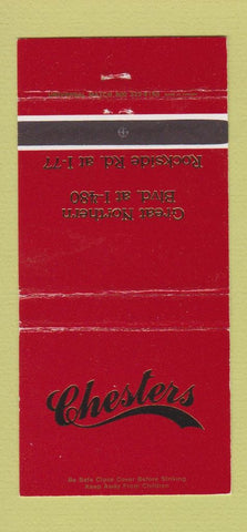 Matchbook Cover - Chesters 30 Strike