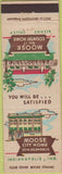Matchbook Cover - Matchbook Cover Moose Lodge Indianapolis IN