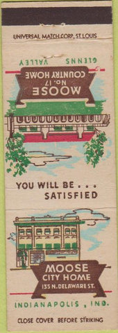 Matchbook Cover - Matchbook Cover Moose Lodge Indianapolis IN