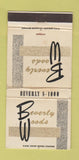 Matchbook Cover - Beverly Woods Chicago IL restaurant WORN 30 Strike