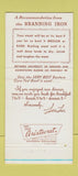 Matchbook Cover - Branding Iron Charcoal Broiler Eugene OR 30 Strike