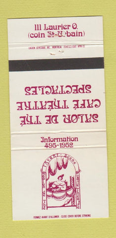 Matchbook Cover - Salon de Cafe Theatre QC? 30 Strike