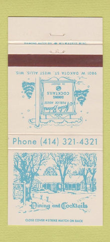 Matchbook Cover - Norbie Baker's Publick House West Allis WI 30 Strike