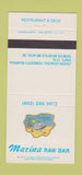 Matchbook Cover - Marina Raw Bar North Myrtle Beach SC 30 Strike