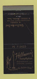 Matchbook Cover - Hillmann's Lamplighter Restaurant Peekskill NY 30 Strike