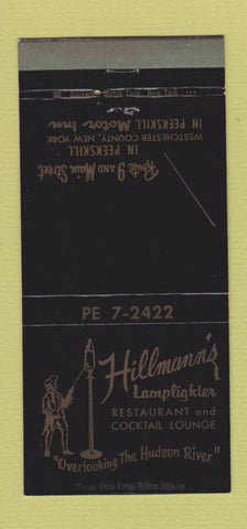 Matchbook Cover - Hillmann's Lamplighter Restaurant Peekskill NY 30 Strike