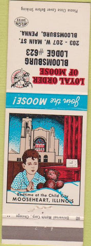Matchbook Cover - Matchbook Cover Moose Lodge Bloomsburg PA