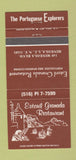Matchbook Cover - Estoril Granada Restaurant Portuguese Mineola LI NY 30 Strike