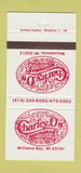 Matchbook Cover - Charley O's Restaurant Williams Bay WI Wauwatosa 30 Strike