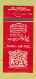 Matchbook Cover - The Plantation Restaurant Westmont IL 30 Strike