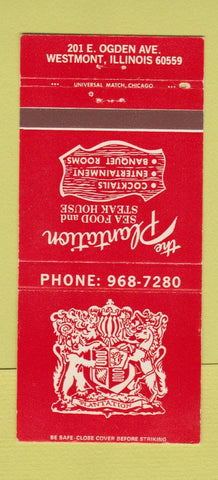 Matchbook Cover - The Plantation Restaurant Westmont IL 30 Strike