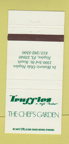 Matchbook Cover - Truffles Cafe Bistro Naples FL 30 Strike