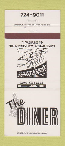 Matchbook Cover - The Diner Glenview IL 30 Strike