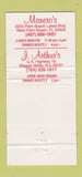 Matchbook Cover - Manero's Maggie Valley NC West Palm Beach FL 30 Strike