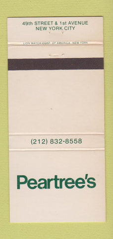 Matchbook Cover - Peartree's New York City WEAR 30 Strike