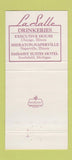 Matchbook Cover - LaSAlle Restaurant Chicago IL 30 Strike