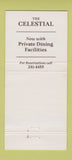 Matchbook Cover - The Celestial Restaurant Cincinnati OH 30 Strike