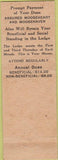Matchbook Cover - Matchbook Cover Moose Lodge Gettysburg PA